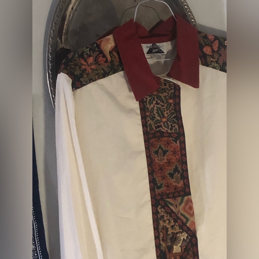 Unisex floral dress shirt made by lindsey scott sport
